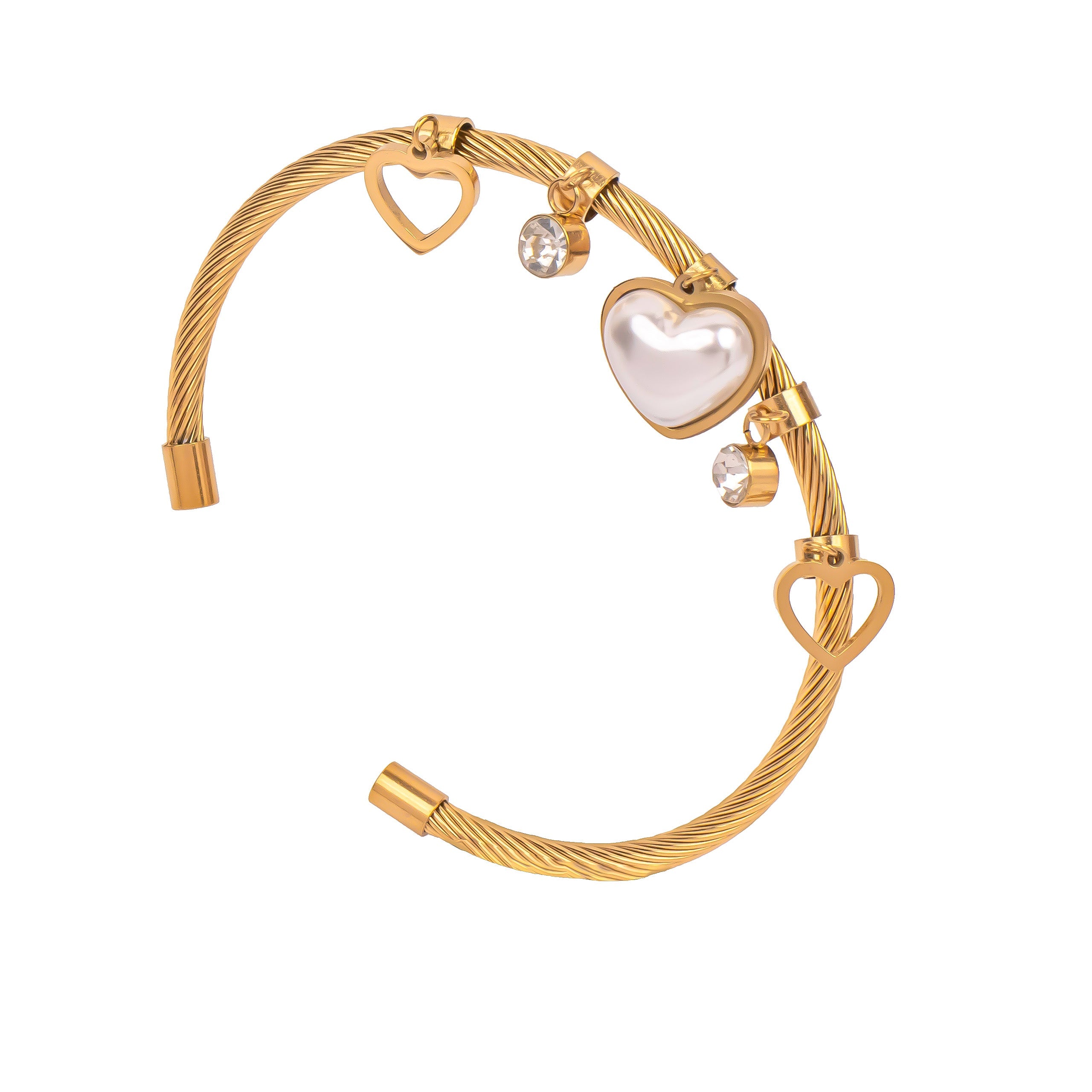 pearl-heart-&-diamond-charms-bracelet-18k-gold-plated
