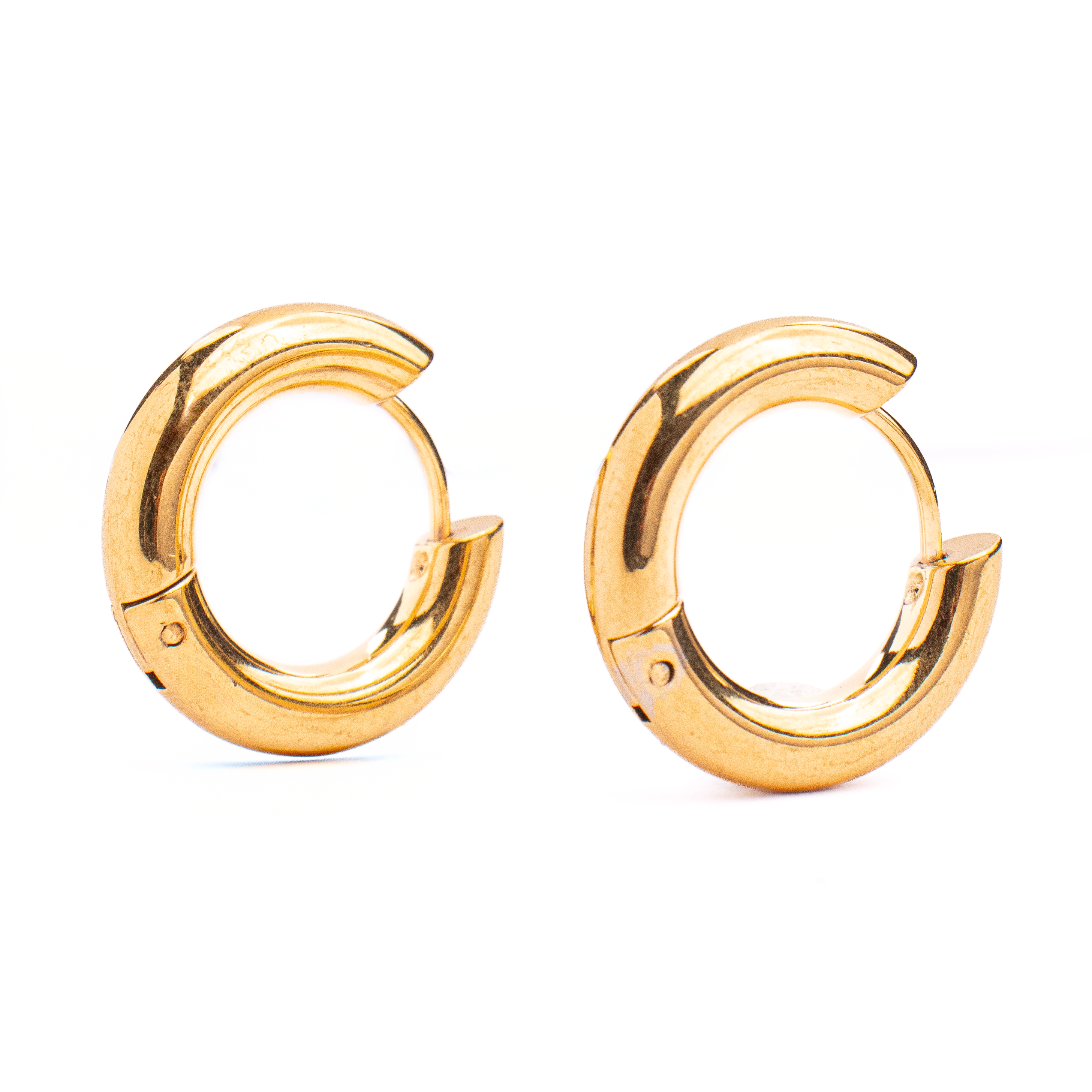 Classic Round Hoops 18K Gold Plated