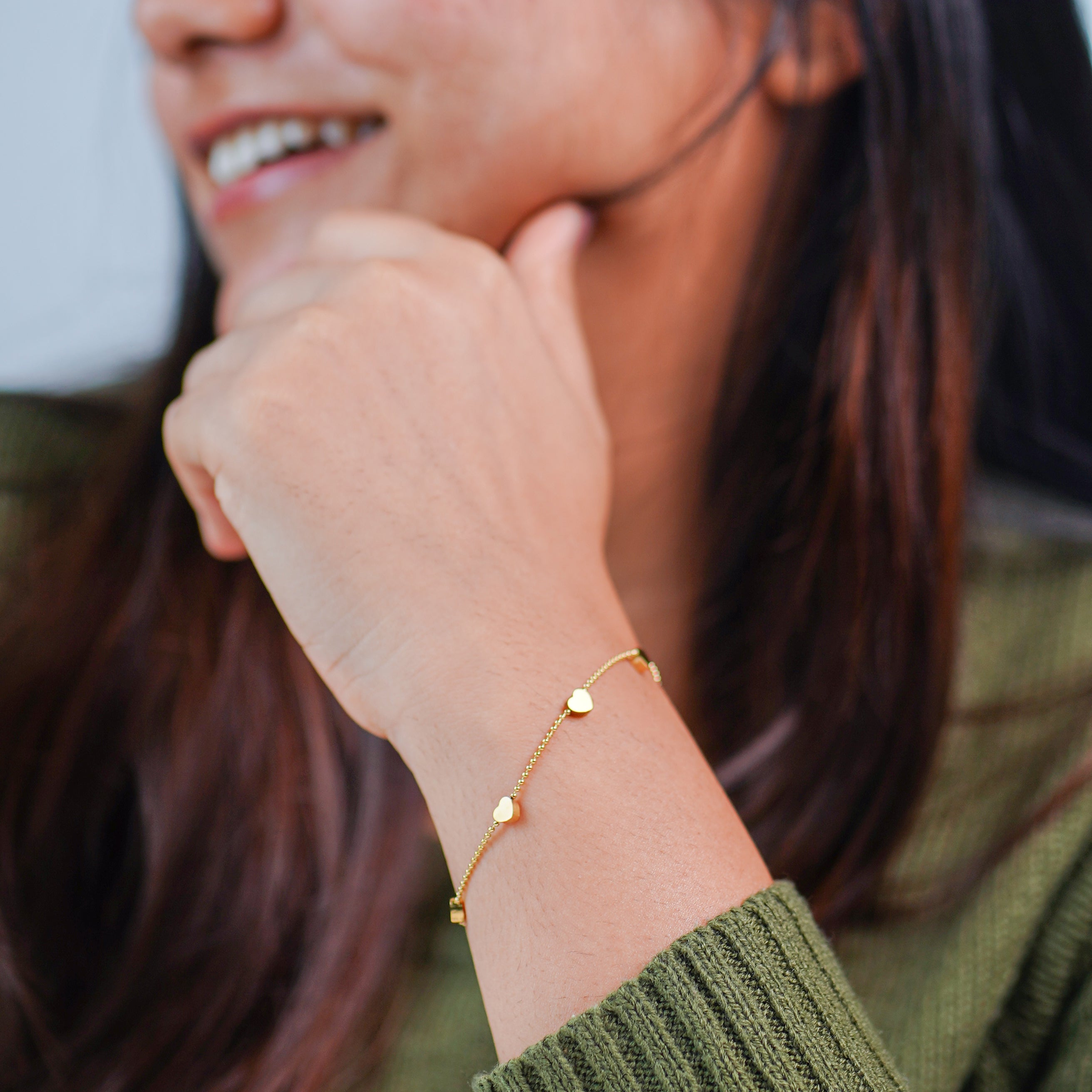 Dainty Hearts Bracelet