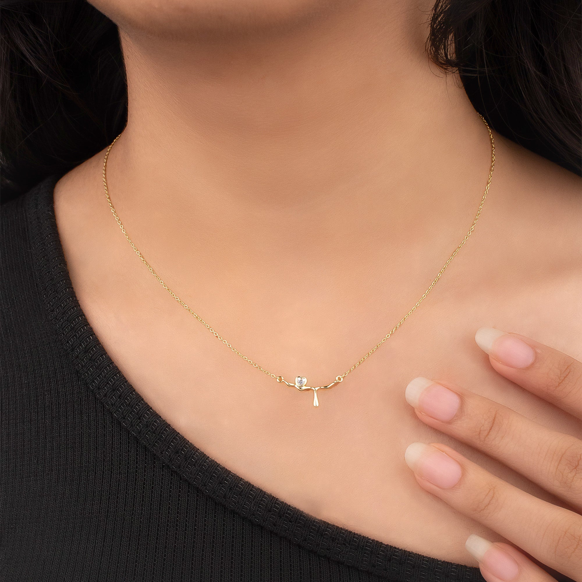 Delicate Dainty Necklace 18K Gold Plated