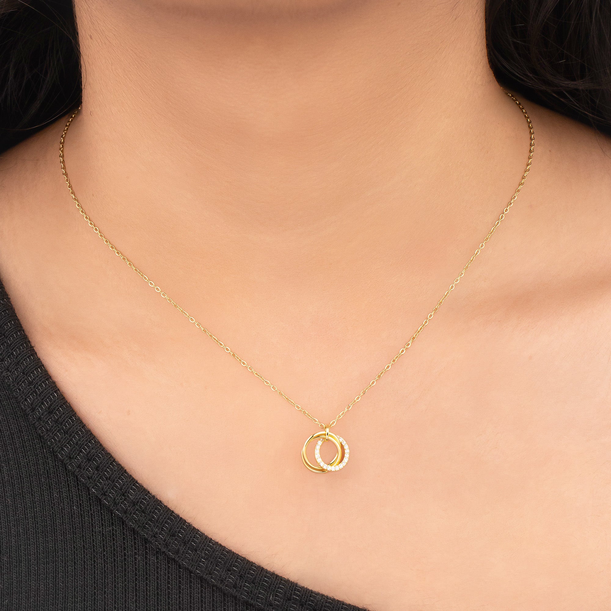 Love Knot Necklace 18K Gold Plated