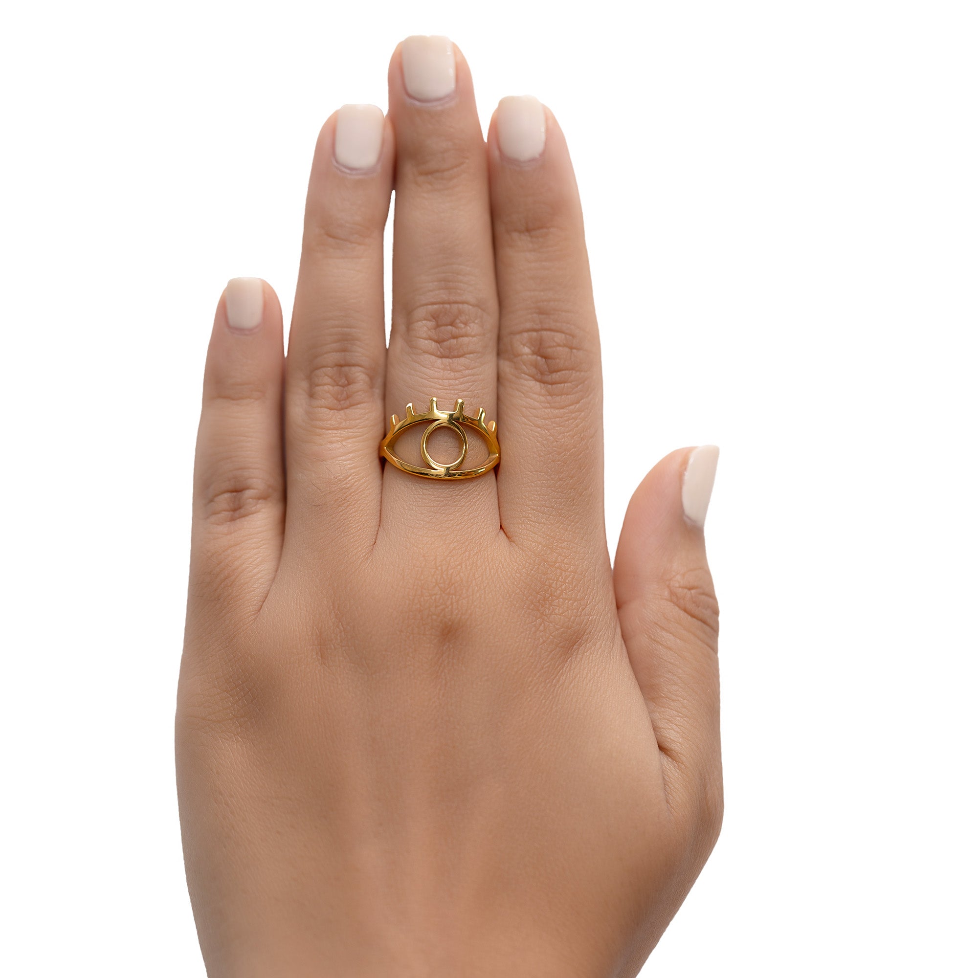 Pretty Eye Ring 18K Gold Plated