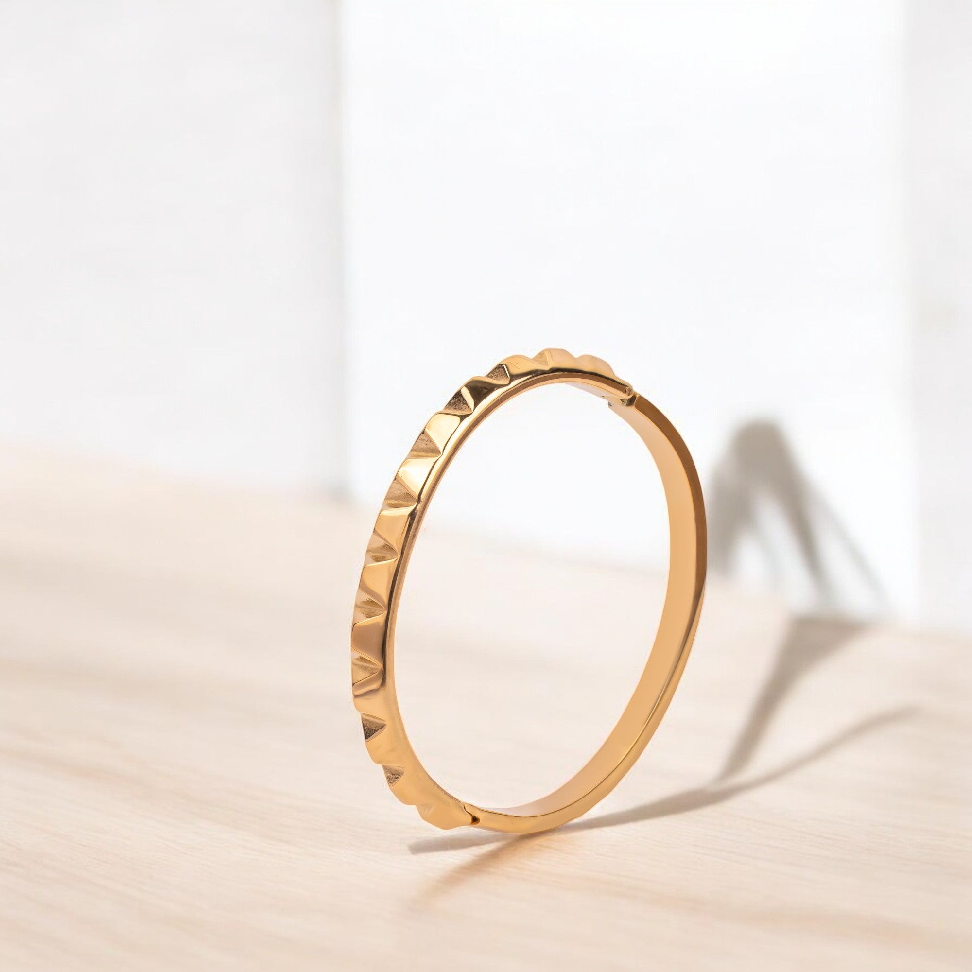 Pyramid Bracelet 18K Gold Plated
