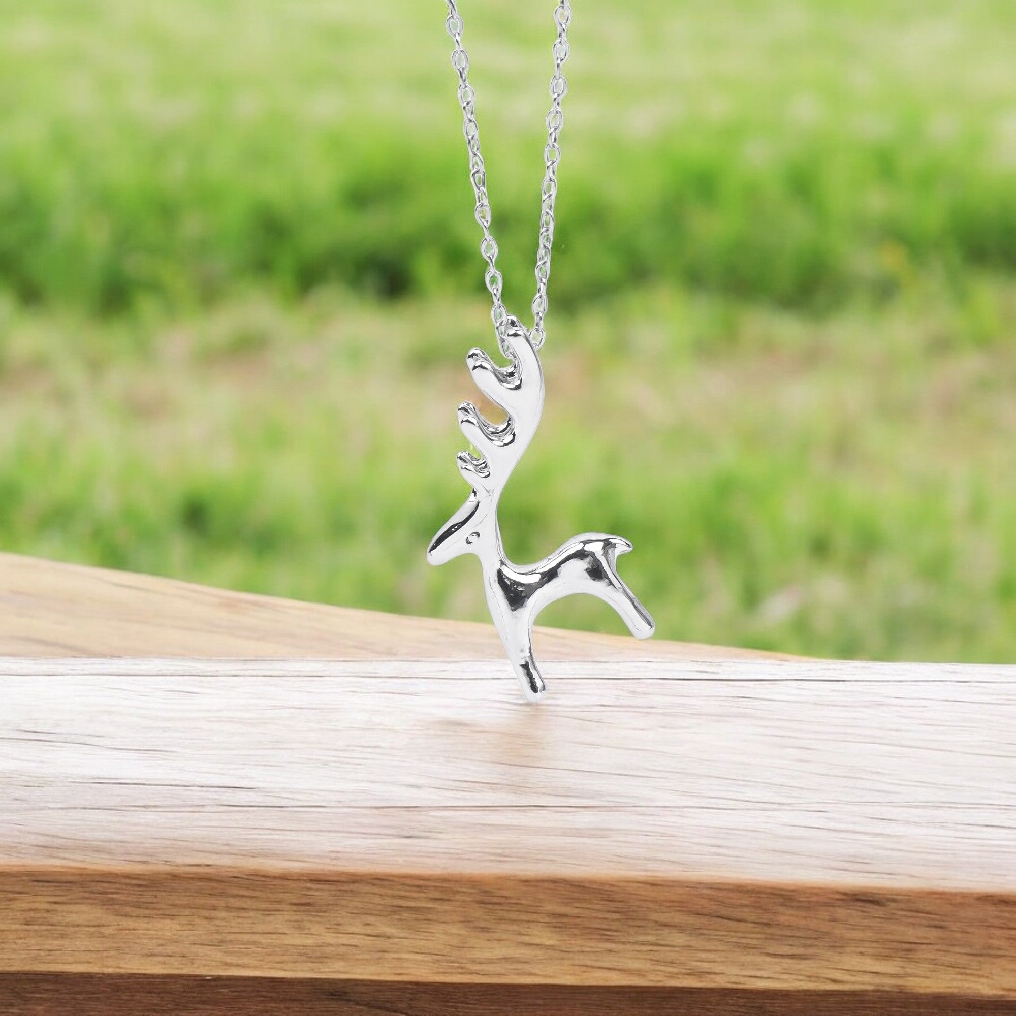 Silver Stag Necklace